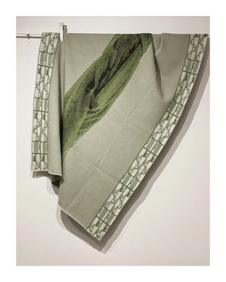 Green Digital Drape, Knitted lambswool, 2022